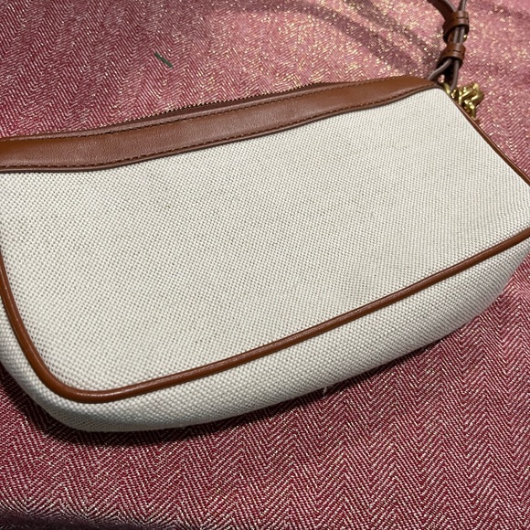 Balmain B-Army Canvas Pouch-On-Chain Beige - Picture 15 of 16